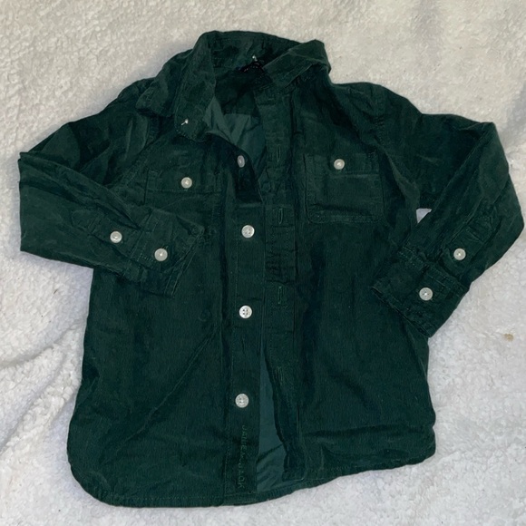 Janie and Jack green button down shirt, size 18-24 months - Picture 1 of 4